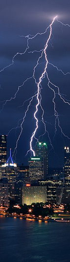 Lightning over Pittsburgh