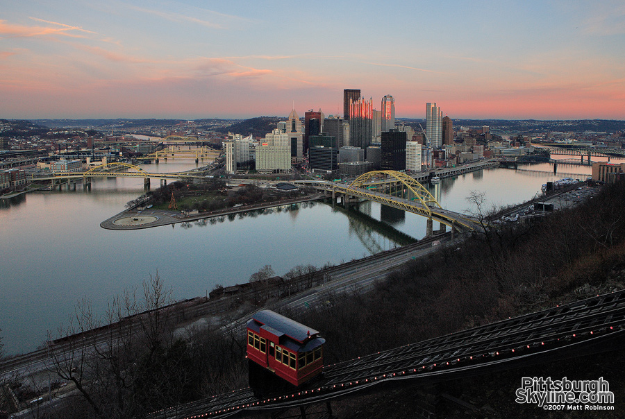 The point from the Duquesne Incline observation