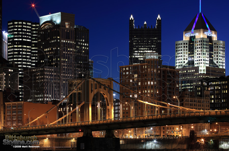 Downtown Pittsburgh and the 9th Street Bridge