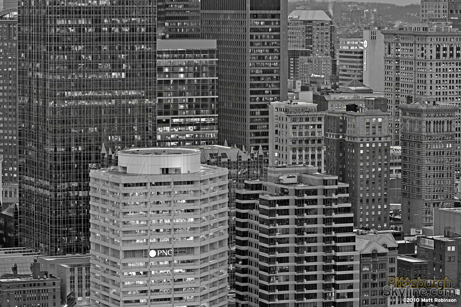 Downtown Pittsburgh in Black and White