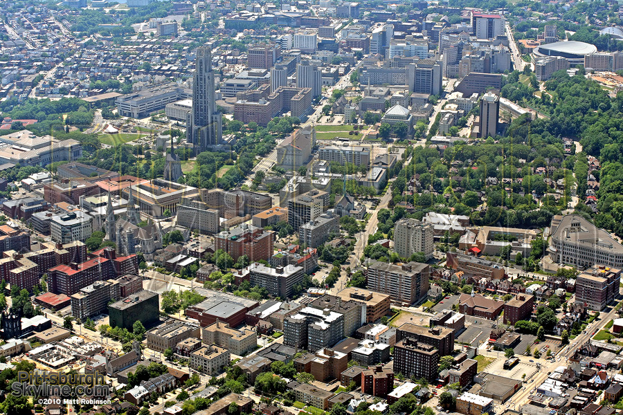 Aerial of the University of Pittsburgh