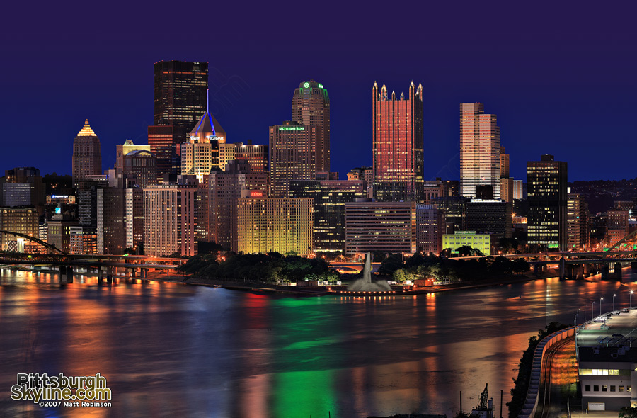 Pittsburgh Skyline at night