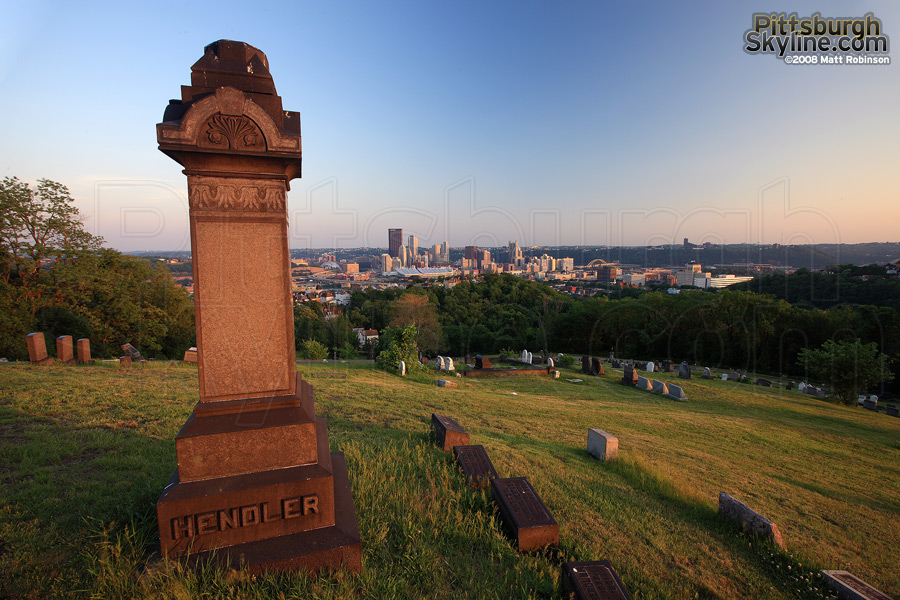 The treacherous trip to the Spring Hill Cemetery provides one of the best city views.
