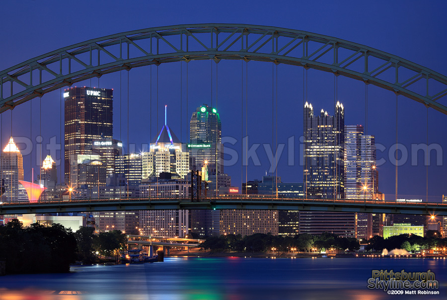 West End Bridge frames Pittsburgh