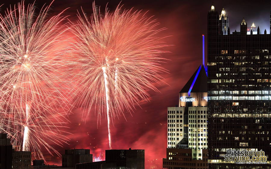 Zambelli Fireworks light up the sky in Pittsburgh.