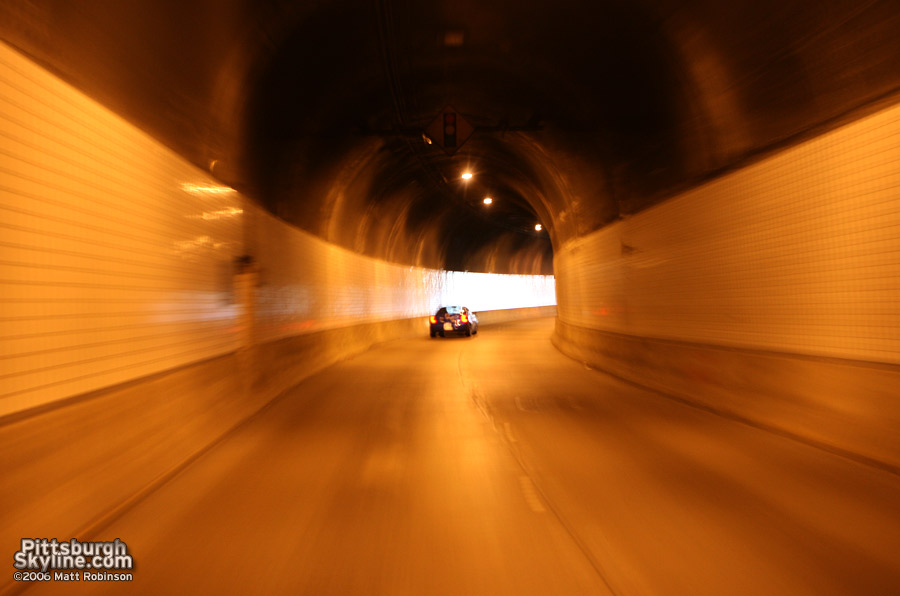 Inside the Armstrong Tunnel, Pittsburgh