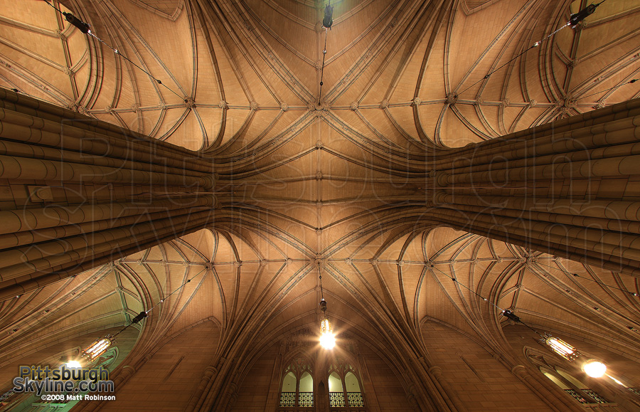 Interior of the Cathedral of Learning.