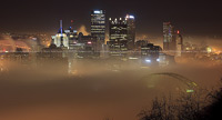 Winter Classic and Pittsburgh Skyline – January 2011