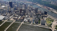 Downtown Pittsburgh Aerial Photographs