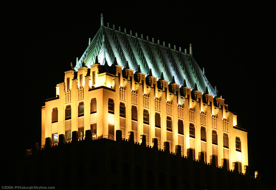 Koppers Building at night, Pittsburgh