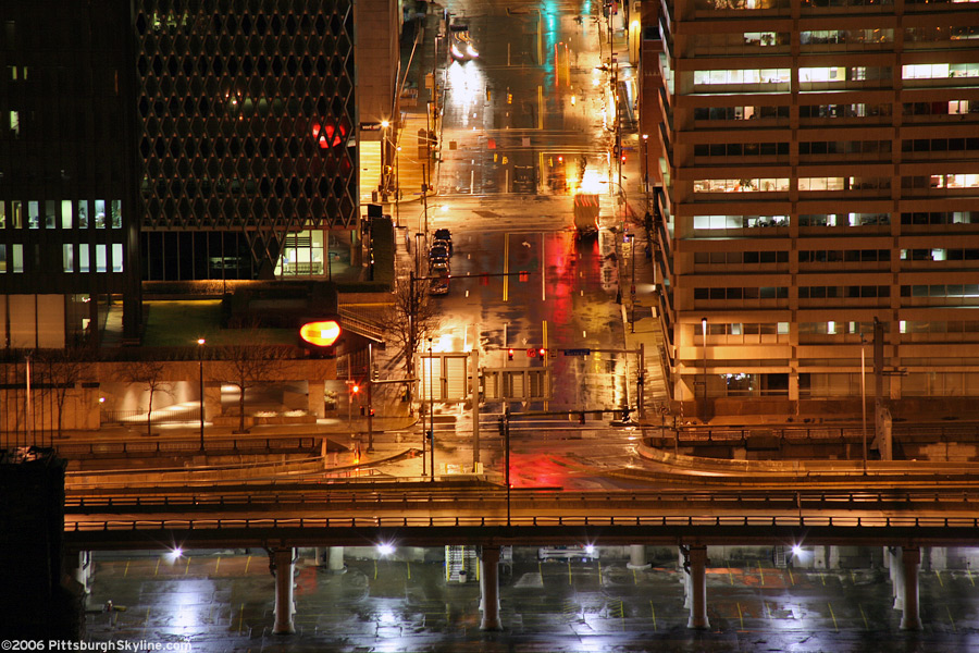 Stanwix Street at night